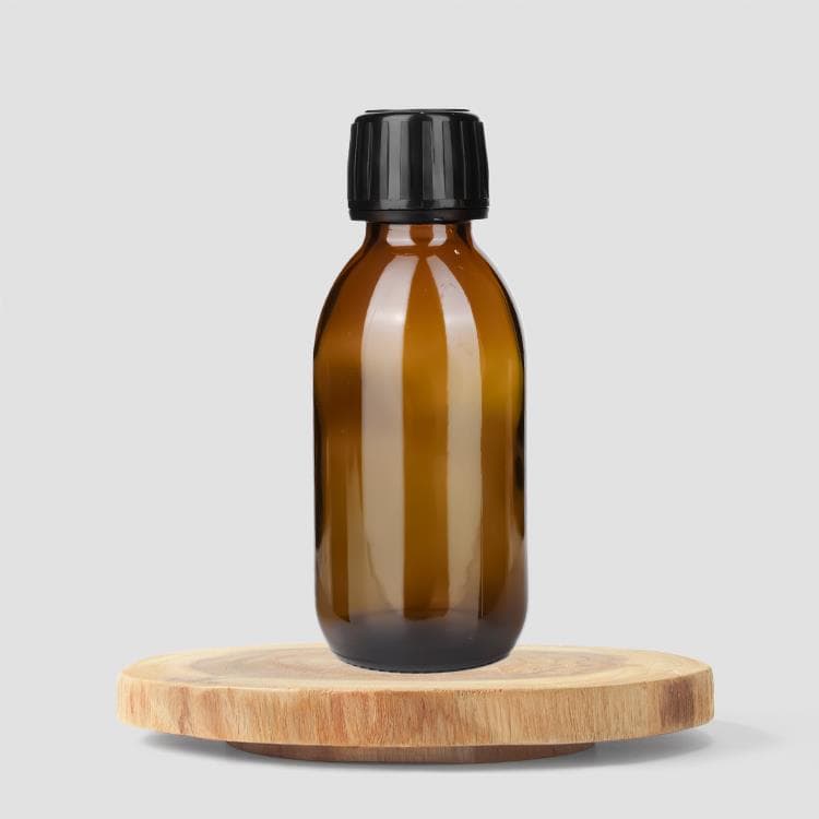 Premium Amber Glass Liquid Packaging Bottle